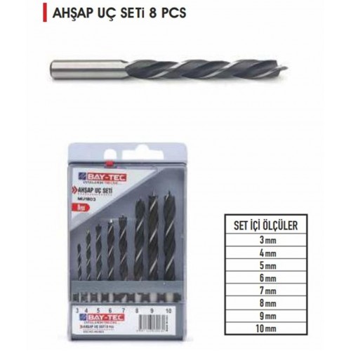 AHŞAP UÇ SETİ 8 PCS