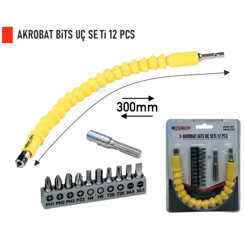 AKROBAT BİTS UÇ SETİ 12 PCS